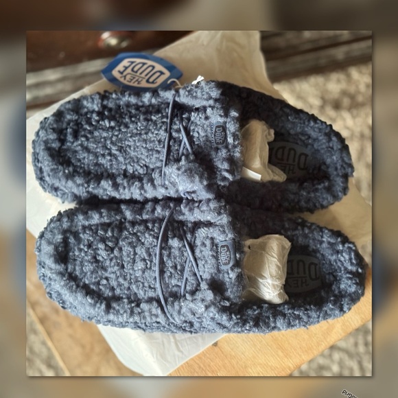 Hey Dude Fuzzy Wally Slipper Size 13 - Picture 4 of 12